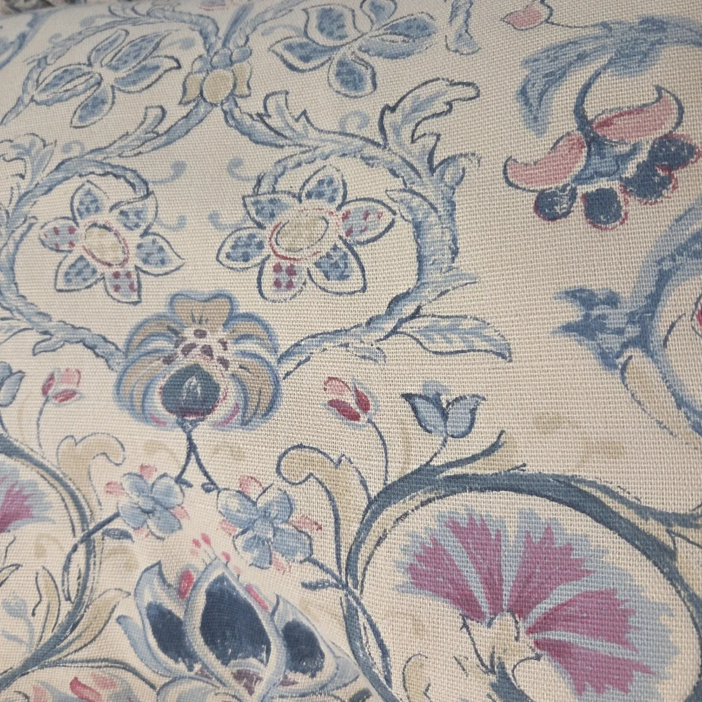 Ralph Lauren Linen Blend Provence Floral Ruffled Standard Sham